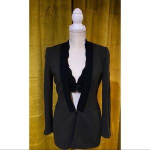 Gianni Bini Knit Tuxedo Blazer [Olive]